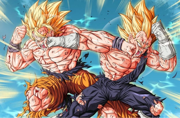 Poster Anime Dragon Ball Guerreros legendarios